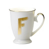 LETTER FGOLD MUG, LET01006
