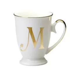 GOLD LETTER M MUG, LET01013