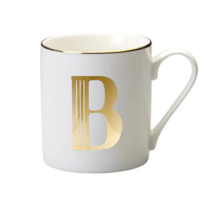 MUG LETTERA B ORO, LET01002