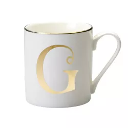 GOLD LETTER G MUG, LET01007