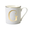 GOLD LETTER G MUG, LET01007