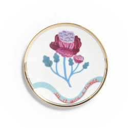 15 CM GERANIUM PLATE, BOT271