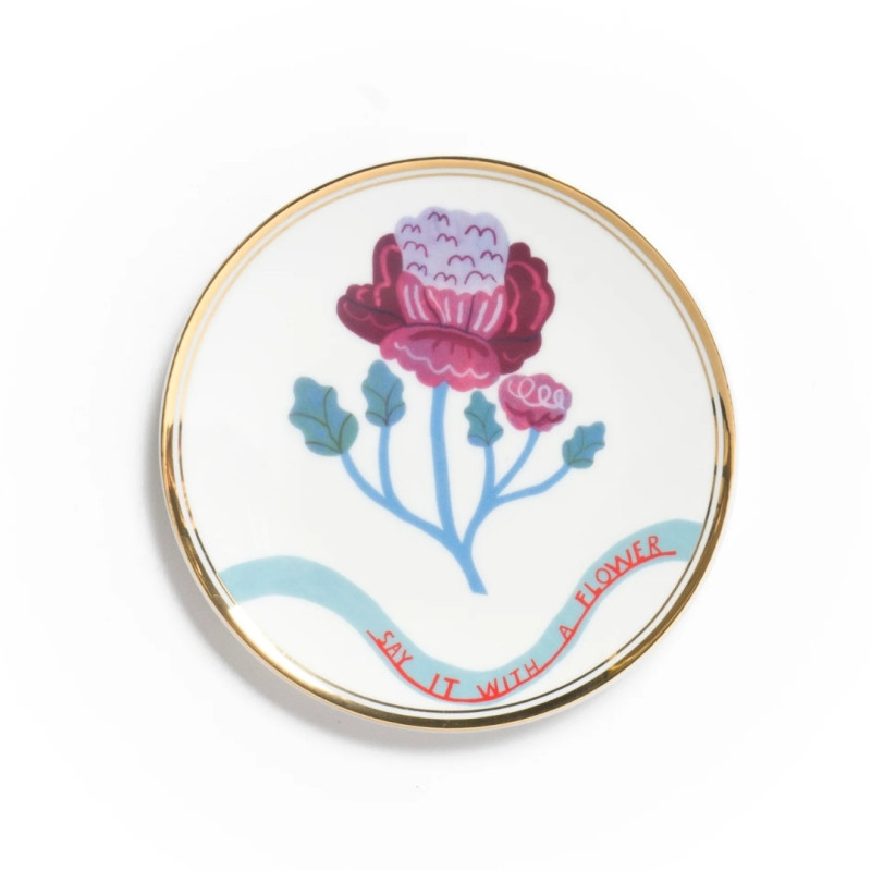 15 CM GERANIUM PLATE, BOT271