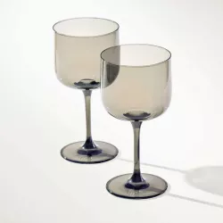 SET OF 2 WINE GLASSES, LIKE SMOKE 19-5186-8200