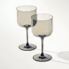 SET OF 2 WINE GLASSES, LIKE SMOKE 19-5186-8200