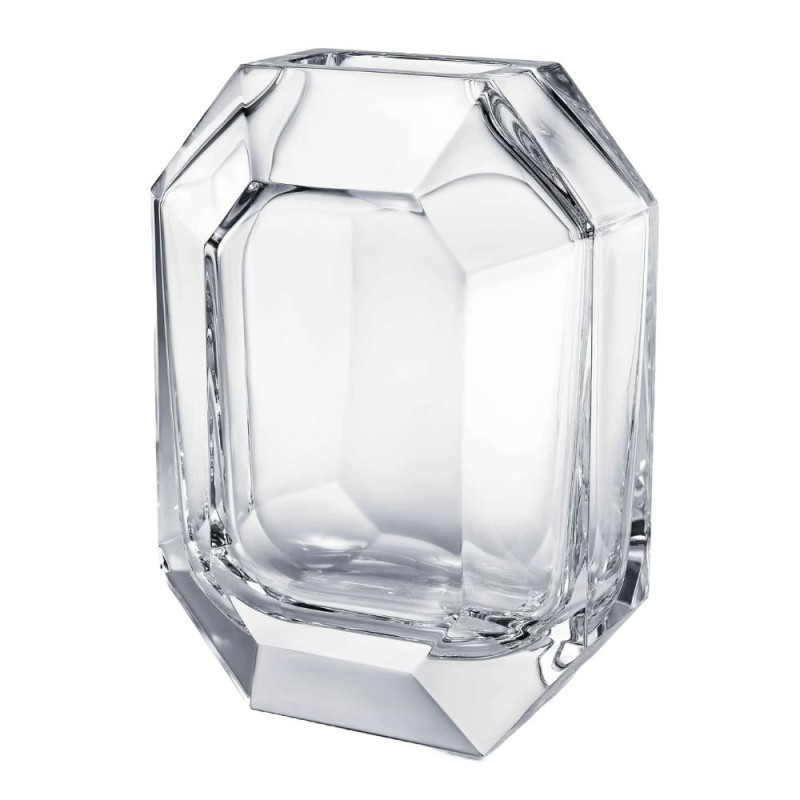 OCTOGONE CRYSTAL VASE
