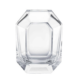 OCTOGONE CRYSTAL VASE