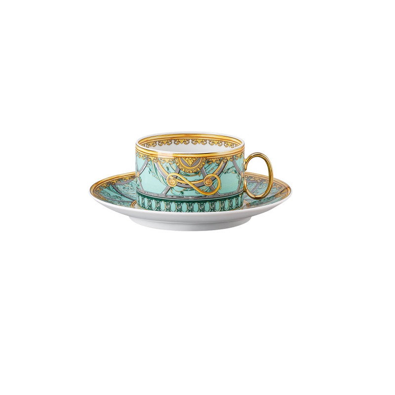 TAZZA TE  CON PIATTINO 403664/14640 LA SCALA DEL PALAZZO VERDE