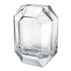 OCTOGONE CRYSTAL VASE