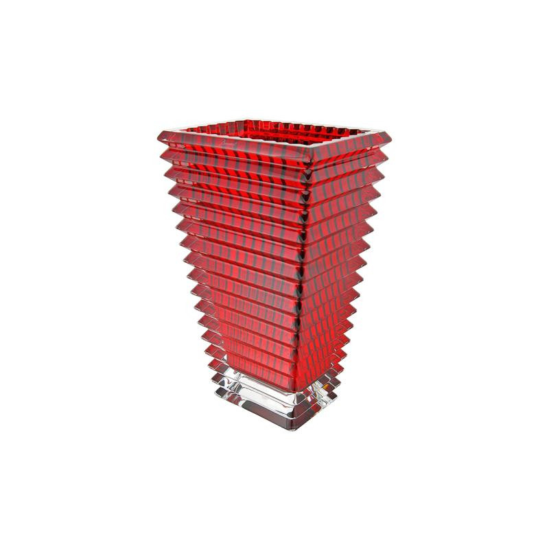 CRYSTAL RECTANGULAR VASE, EYE