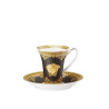 TAZZA CAFFè CON PIATTINO I LOVE BAROQUE NERO 19325-403653-14720