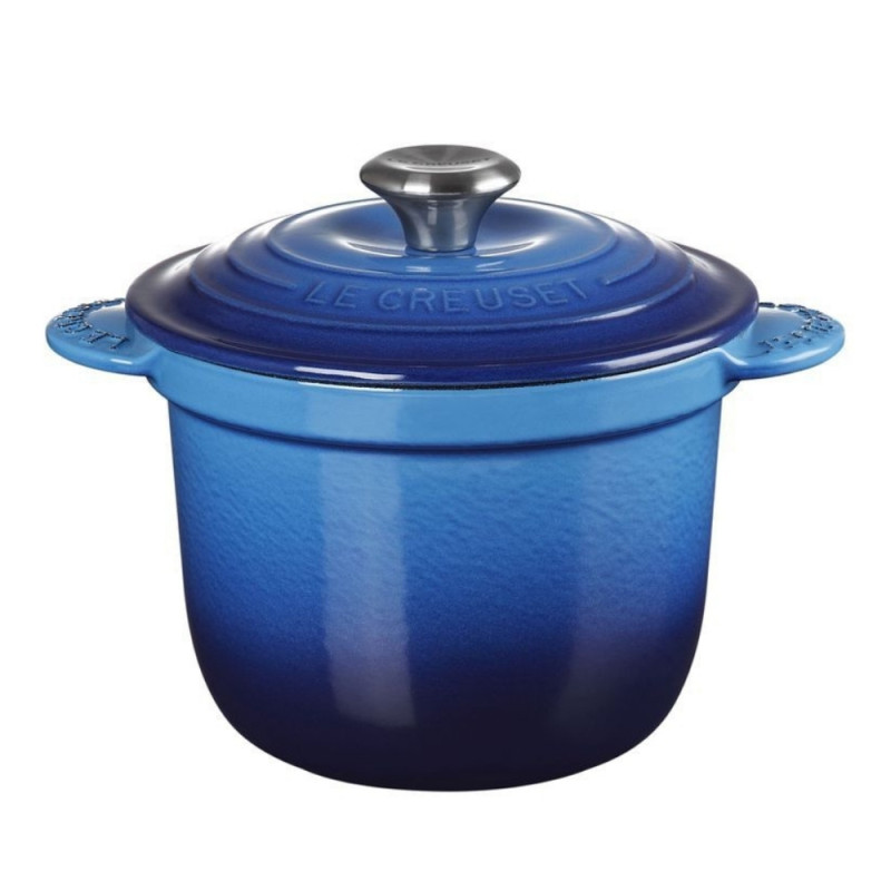 18 CM ROUND TALL CASSEROLE, VITRIFIED CAST IRON