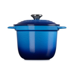 18 CM ROUND TALL CASSEROLE, VITRIFIED CAST IRON