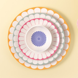 32 CM ROUND TRAY, FLEUR COULEUR