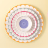 32 CM ROUND TRAY, FLEUR COULEUR
