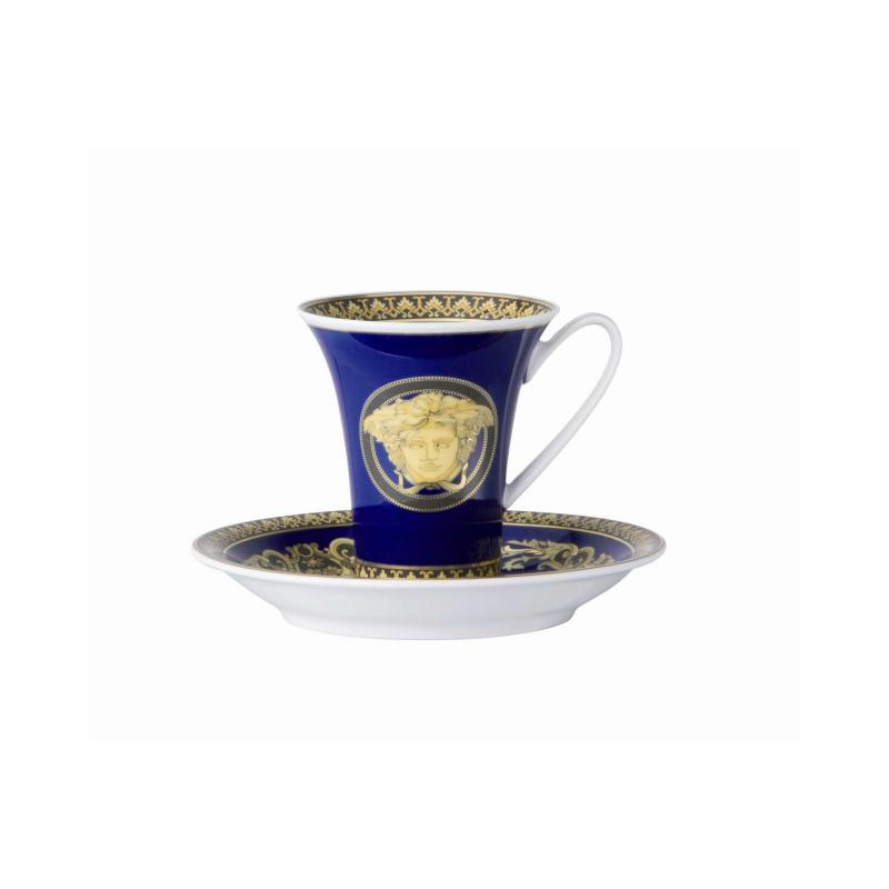 TAZZA CAFFE   CON PIATTINO 409620/14720 MEDUSA BLU