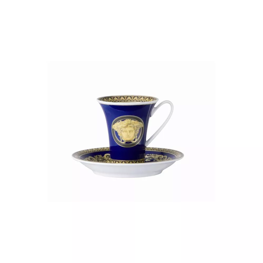 TAZZA CAFFE   CON PIATTINO 409620/14720 MEDUSA BLU