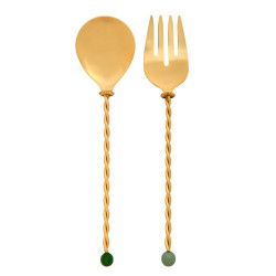 TORCHON SALAD CUTLERY SET...