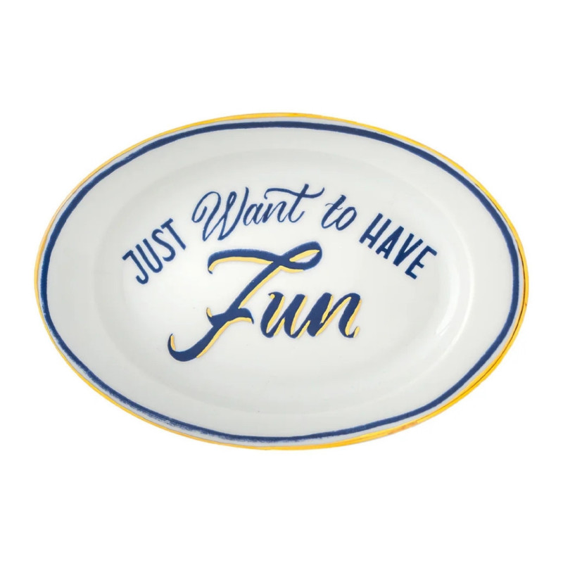 19.5 CM FUN OVAL TRAY, THE CLUB LGP032