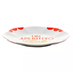 PIATTO APERITIVO THE CLUB 22 CM, CON MANICI LGP001