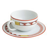TEA CUP WITH SAUCER, TRESSAGES EQUESTRES