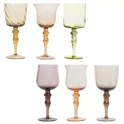 SET OF 6 GLASSES NUANCES...
