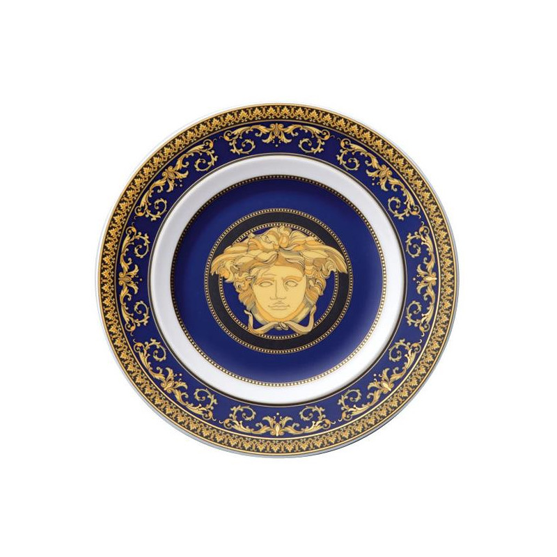 PLATE CM 18 MEDUSA BLUE 19300/409620/10218