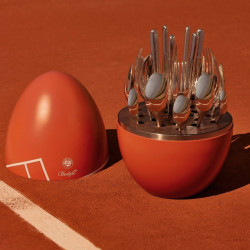 SET 24 DINNER CUTLERY, ROLAND GARROS MOOD EGG