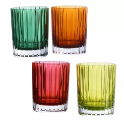 SET OF 4 COLOURED HARMONIE...
