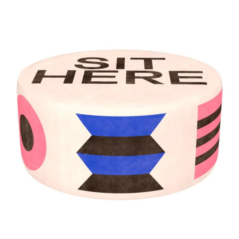 POUF L OGGIAN SIT HERE BIANCO 46001SW