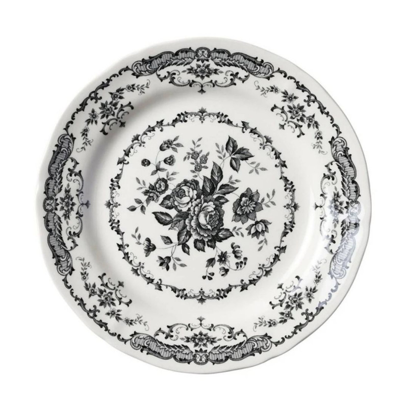 21 CM DESSERT PLATE, ROSE