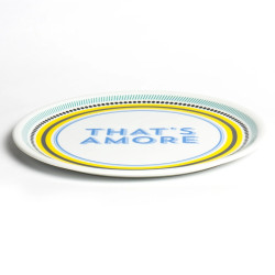 32 CM THAT S AMORE PIZZA PLATE, GST005