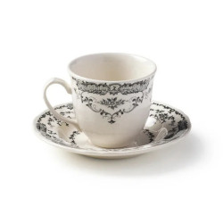 TEA CUP WITH SAUCER, ROSE