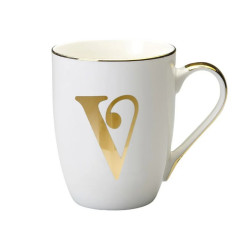 MUG LETTERA V ORO, LET01022