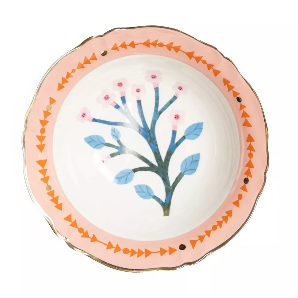 BOTANY SALAD BOWL 26 CM GOLD EDGE BOT517