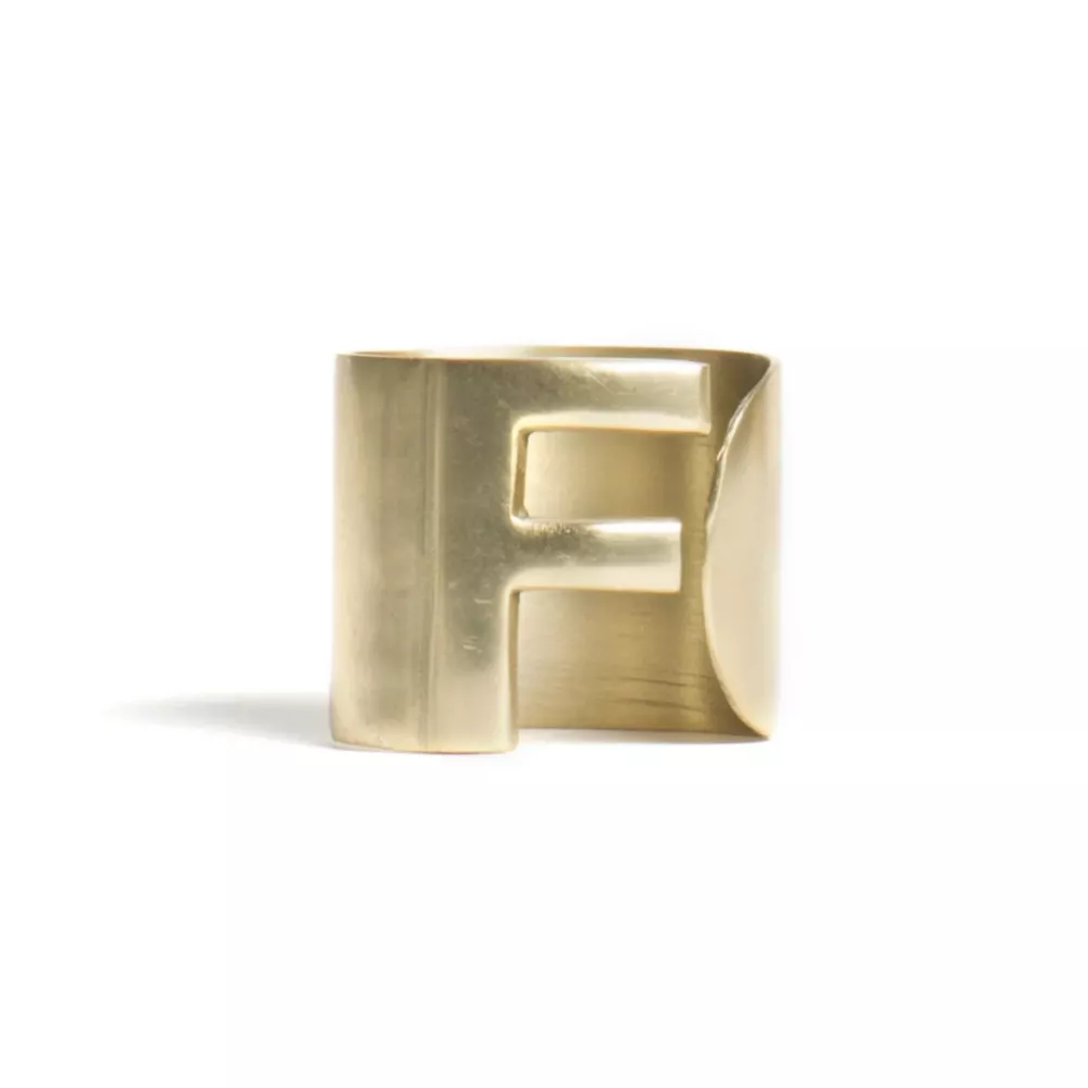 LETTER F NAPKIN HOLDER, LET3006
