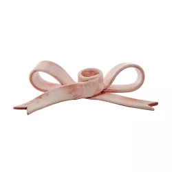 PINK BOW CANDLE HOLDER, EMP420