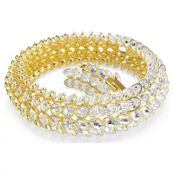IDYLLIA BRACELET, WHITE, GOLD-TONE PLATED