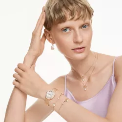 CONSTELLA BRACELET, CONSTELLA, WHITE, ROSE GOLD TONE PLATED 5728588