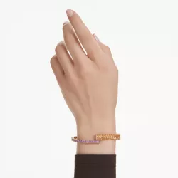 BRACCIALE RIGIDO MATRIX,GIALLO E VIOLA, PLACCATO ORO