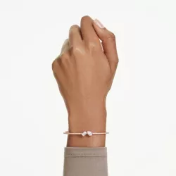 MESMERA BANGLE, WHITE, ROSE GOLD TONE PLATED 5734247