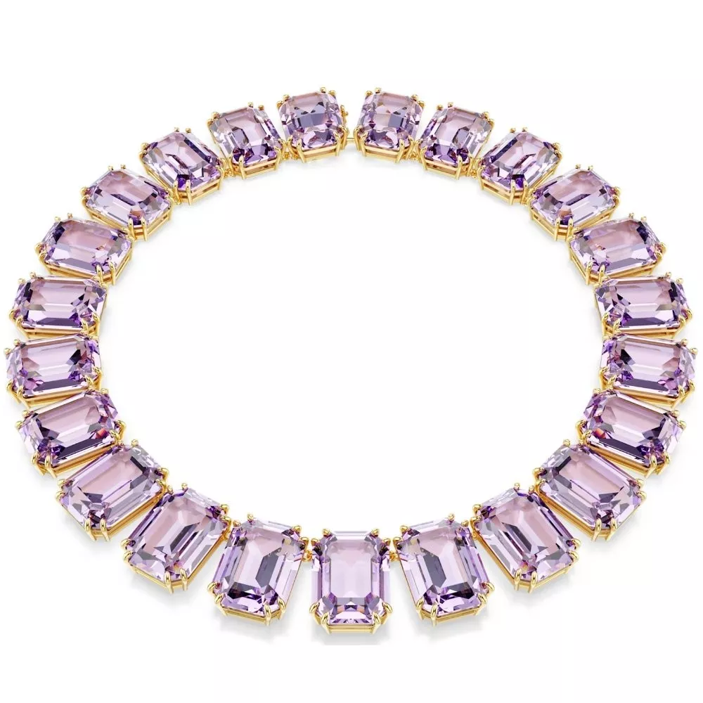 COLLANA MILLENIA, CRISTALLI OVERSIZED, TAGLIO OTTAGONALE