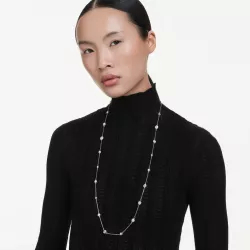 COLLANA UNA ANGELIC, BIANCO, PLACCATO RODIO, 5733197