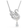 PENDENTE SWAN, CIGNO, BIANCO, PLACCATO RODIO 5723387