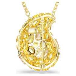 PENDENTE E SPILLA GEMA, GIALLO, PLACCATO ORO 5732839