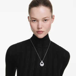 SUBLIMA PENDANT, WHITE, RHODIUM PLATED 5735223