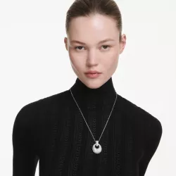 SUBLIMA PENDANT, WHITE, RHODIUM PLATED 5735223