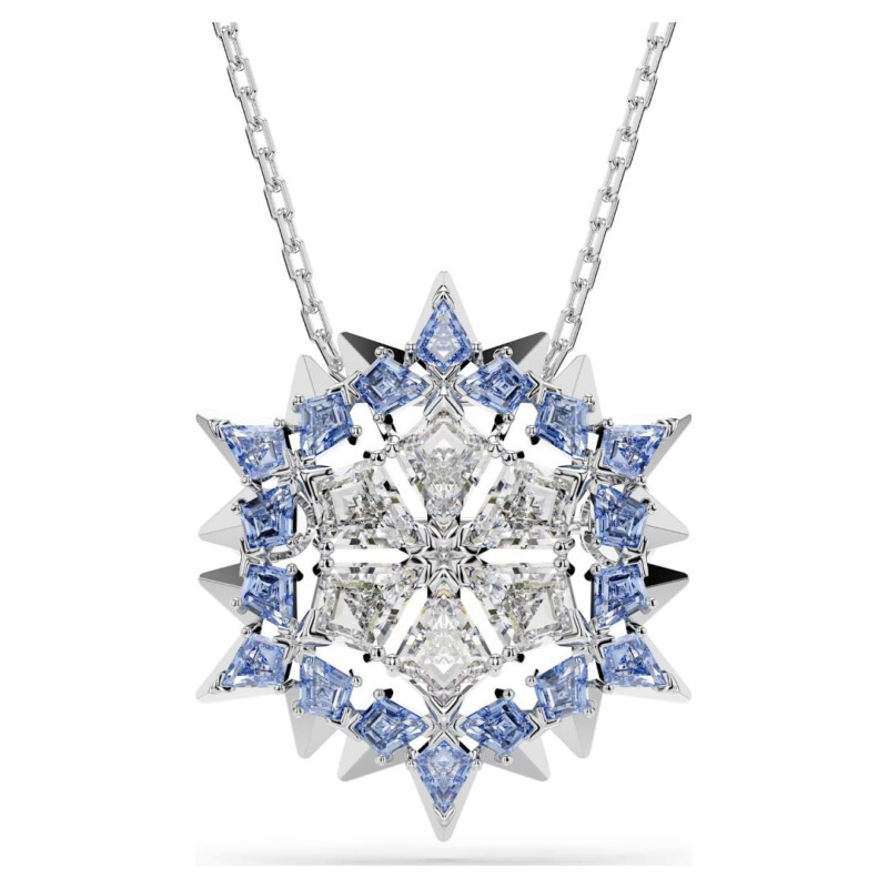 PENDANT AND BROOCH MAGIC, BLUE, RHODIUM PLATED, 5737619