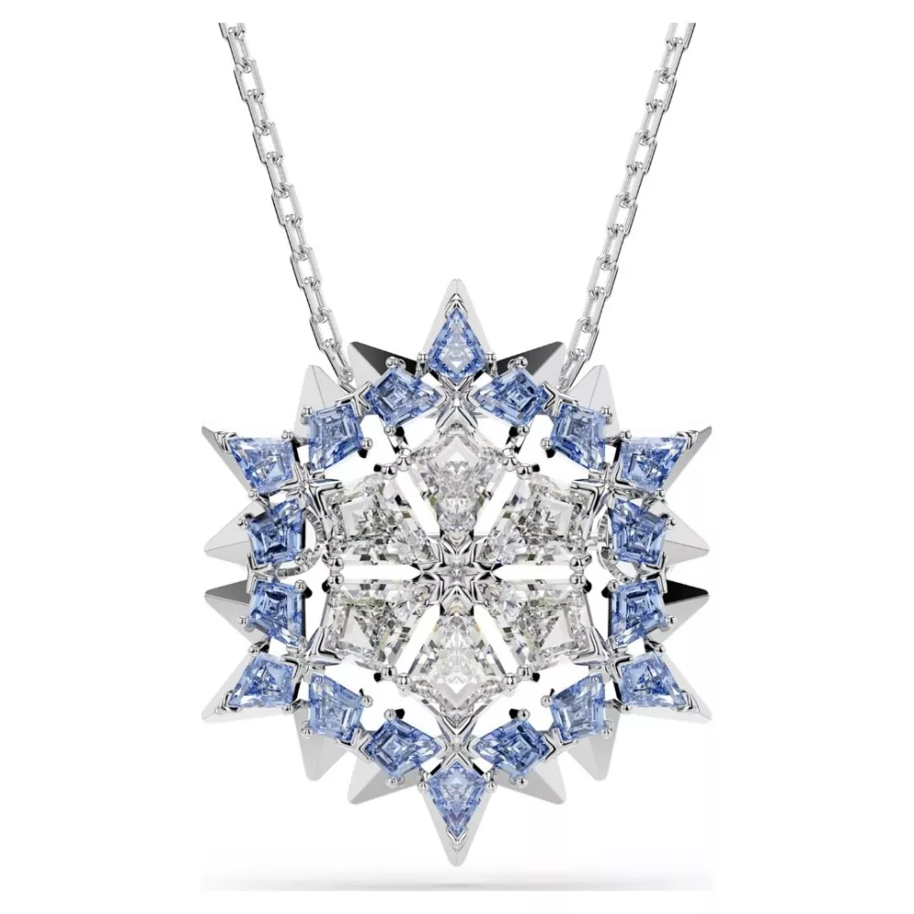 PENDANT AND BROOCH MAGIC, BLUE, RHODIUM PLATED, 5737619