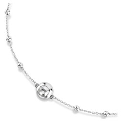 UNA ANGELIC PENDANT, DOUBLE SIDES MOTIF, WHITE, RHODIUM PLATED 5733116